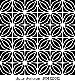 Seamless vector pattern in geometric ornamental style.