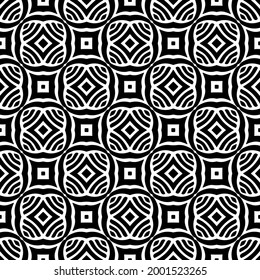 Seamless vector pattern in geometric ornamental style.