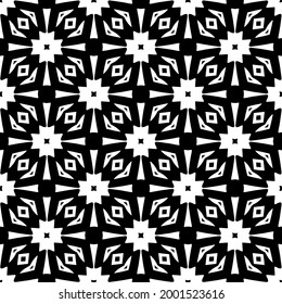 Seamless vector pattern in geometric ornamental style.