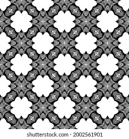 Seamless vector pattern in geometric ornamental style. 