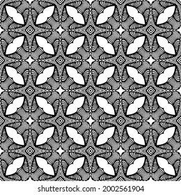 Seamless vector pattern in geometric ornamental style. 