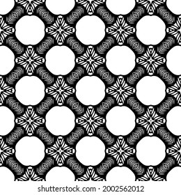 Seamless vector pattern in geometric ornamental style. 