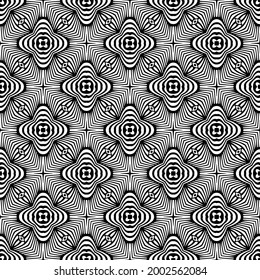 Seamless vector pattern in geometric ornamental style. 