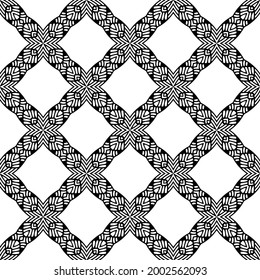 Seamless vector pattern in geometric ornamental style. 