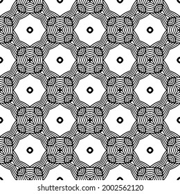 Seamless vector pattern in geometric ornamental style. 