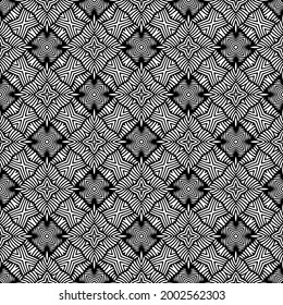 Seamless vector pattern in geometric ornamental style. 