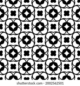 Seamless vector pattern in geometric ornamental style. 
