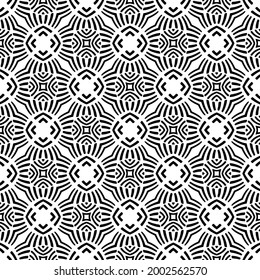 Seamless vector pattern in geometric ornamental style. 