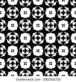 Seamless vector pattern in geometric ornamental style. 