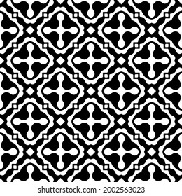 Seamless vector pattern in geometric ornamental style. 