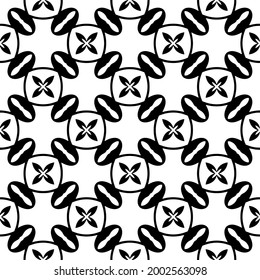 Seamless vector pattern in geometric ornamental style. 