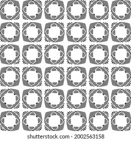 Seamless vector pattern in geometric ornamental style. 