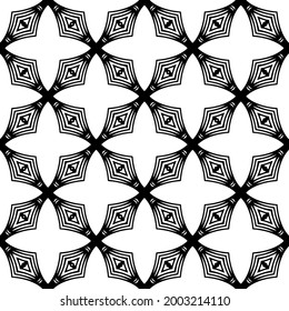 Seamless vector pattern in geometric ornamental style. 
