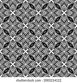 Seamless vector pattern in geometric ornamental style. 