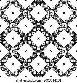 Seamless vector pattern in geometric ornamental style. 