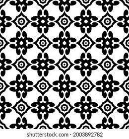 Seamless vector pattern in geometric ornamental style.