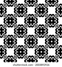Seamless vector pattern in geometric ornamental style. 