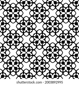 Seamless vector pattern in geometric ornamental style.