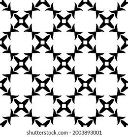 Seamless vector pattern in geometric ornamental style. 
