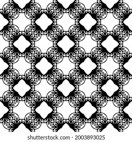 Seamless vector pattern in geometric ornamental style.