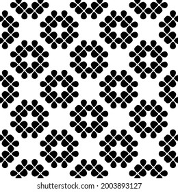 Seamless vector pattern in geometric ornamental style.