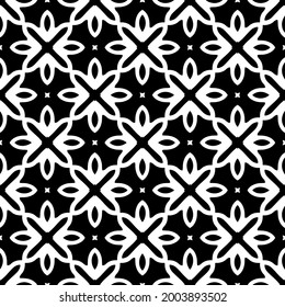 Seamless vector pattern in geometric ornamental style.