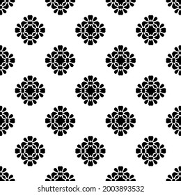Seamless vector pattern in geometric ornamental style.