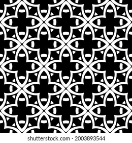 Seamless vector pattern in geometric ornamental style.