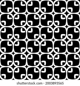 Seamless vector pattern in geometric ornamental style.