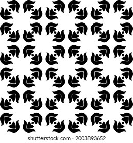 Seamless vector pattern in geometric ornamental style.