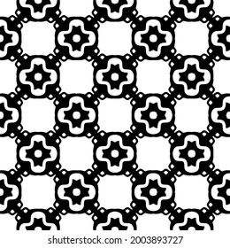 Seamless vector pattern in geometric ornamental style.