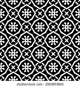 Seamless vector pattern in geometric ornamental style.