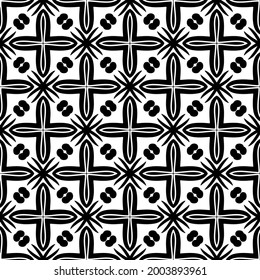 Seamless vector pattern in geometric ornamental style.
