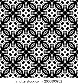 Seamless vector pattern in geometric ornamental style.