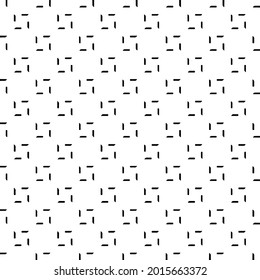 Seamless vector pattern in geometric ornamental style. Black and white pattern.