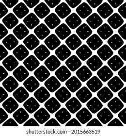 Seamless vector pattern in geometric ornamental style. Black and white pattern.