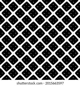 Seamless vector pattern in geometric ornamental style. Black and white pattern.