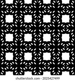 Seamless vector pattern in geometric ornamental style. Black  ornament.
