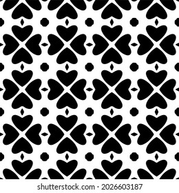 
Seamless vector pattern in geometric ornamental style. Black  ornament.