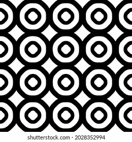 Seamless vector pattern in geometric ornamental style. Black  ornament.
