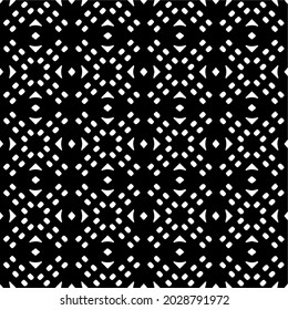 Seamless vector pattern in geometric ornamental style. Black  ornament.