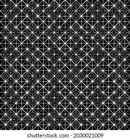 Patrón vectorial sin fisuras en estilo ornamental geométrico para fondos de paredes y fondos. Ornamento negro.
