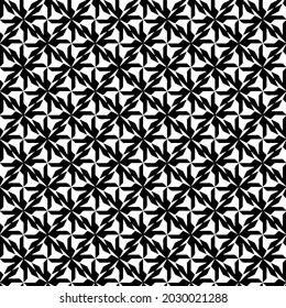 Seamless vector pattern in geometric ornamental style  for wallpapers and backgrounds. Black  ornament.