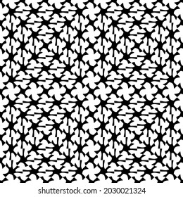 Seamless vector pattern in geometric ornamental style  for wallpapers and backgrounds. Black  ornament.