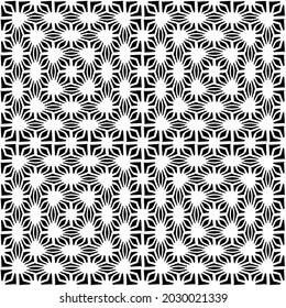 Seamless vector pattern in geometric ornamental style  for wallpapers and backgrounds. Black  ornament.