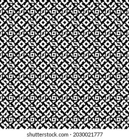 Seamless vector pattern in geometric ornamental style  for wallpapers and backgrounds. Black  ornament.