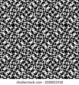Seamless vector pattern in geometric ornamental style  for wallpapers and backgrounds. Black  ornament.
