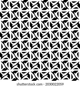 Seamless vector pattern in geometric ornamental style  for wallpapers and backgrounds. Black  ornament.