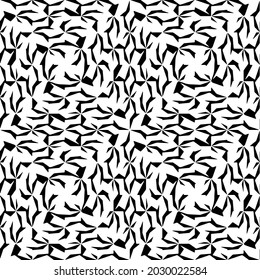 Seamless vector pattern in geometric ornamental style  for wallpapers and backgrounds. Black  ornament.