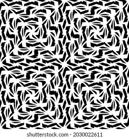 Seamless vector pattern in geometric ornamental style  for wallpapers and backgrounds. Black  ornament.